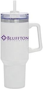 40 OZ Tumbler w/ Handle, White