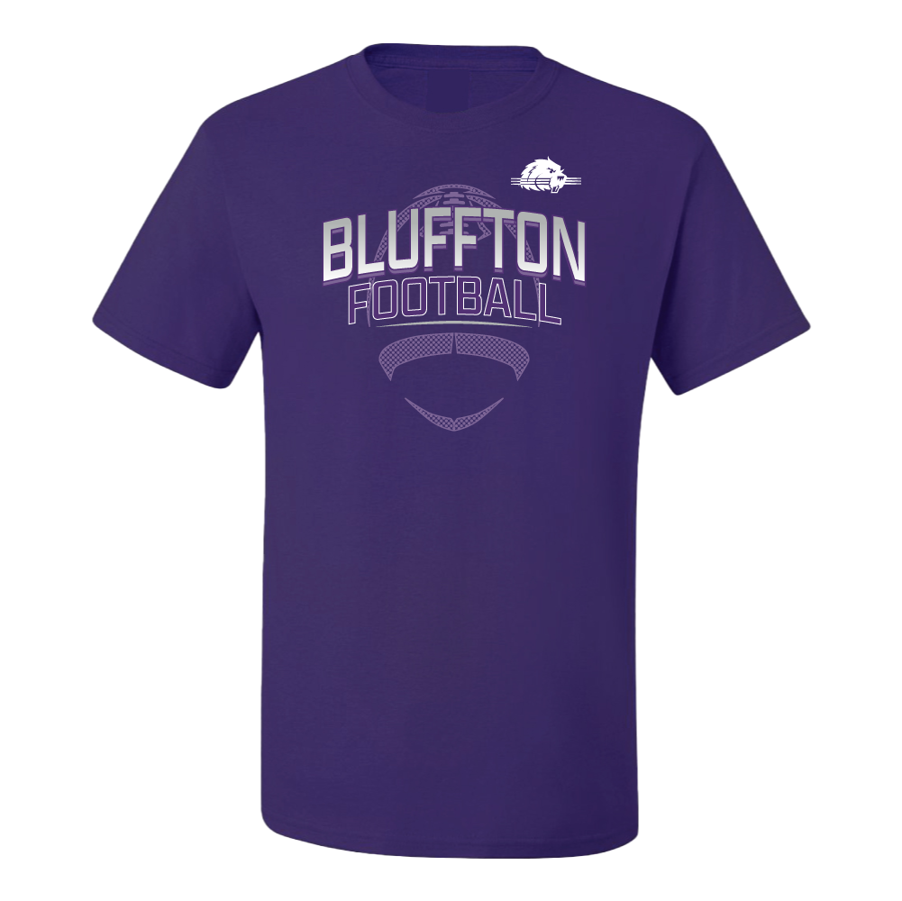 Short Sleeve Football Tee, Purple (F24)