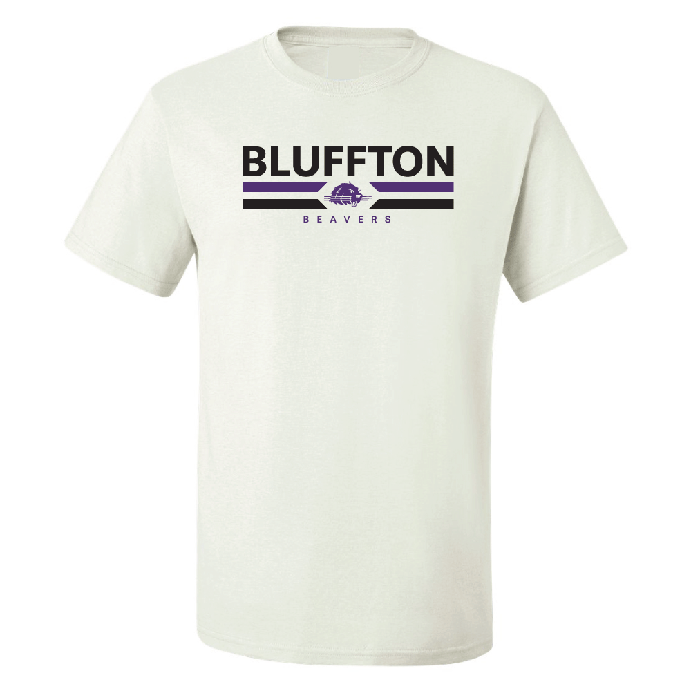 2 Stripes Design T-Shirt, White (F24)