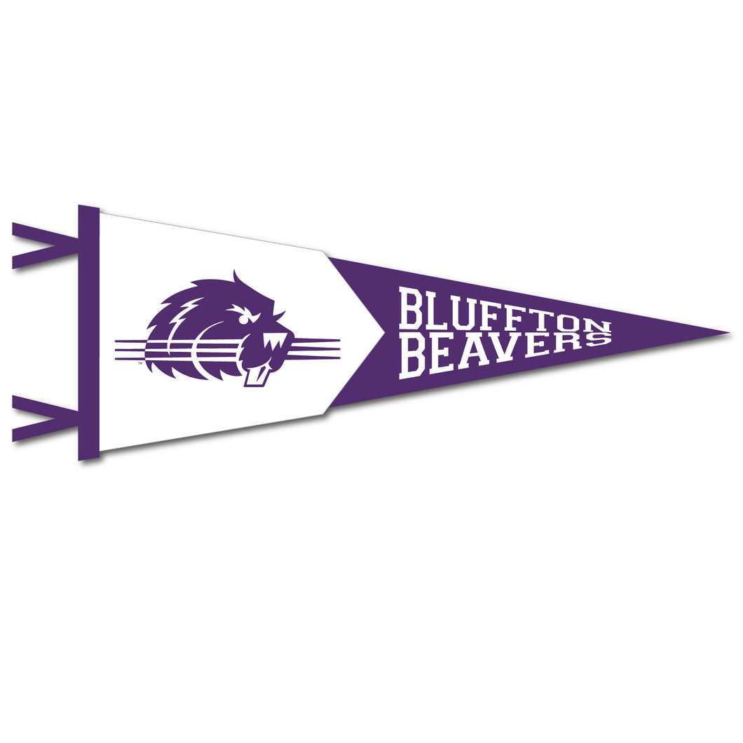 12 X 32 Two-Piece Flock Plus Pennant | Purple