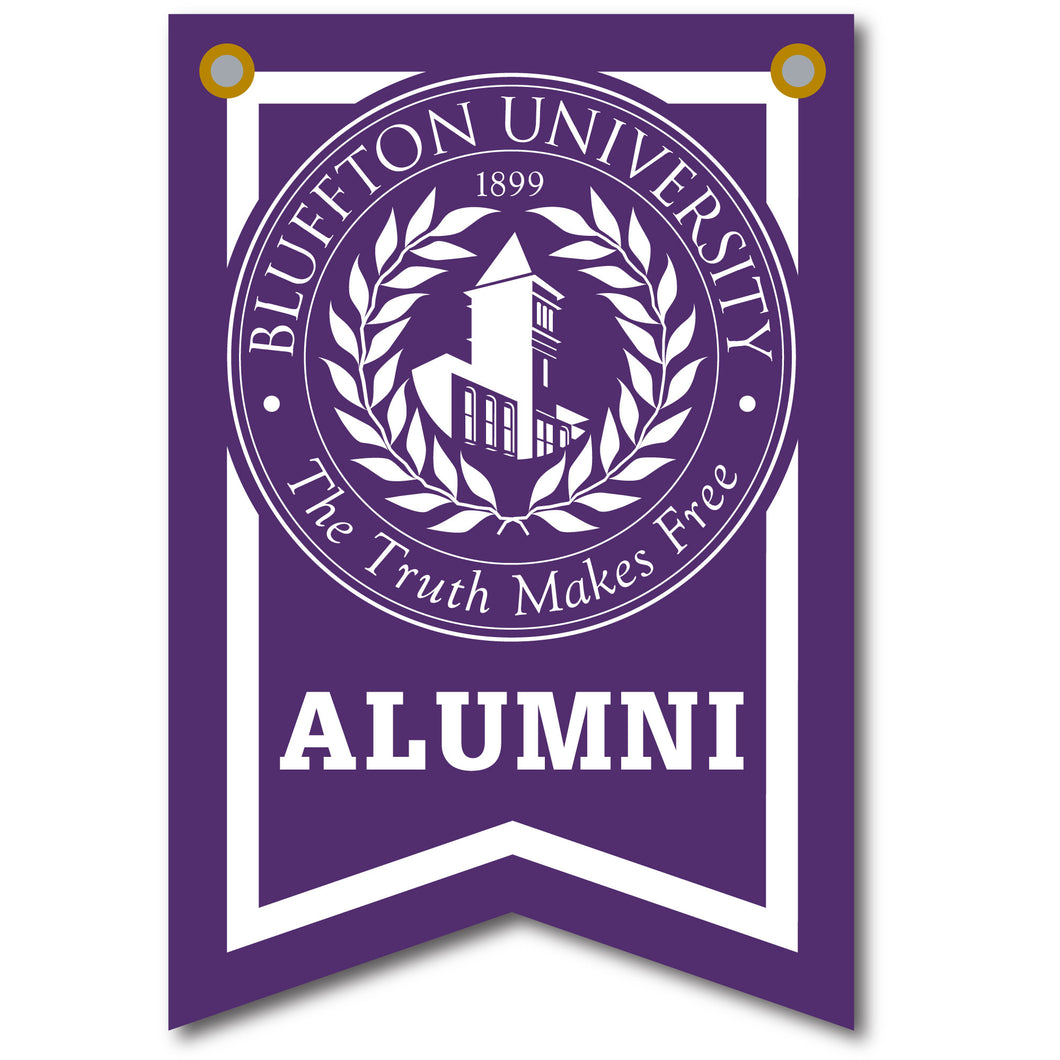 12 X 18 Dovetail Seal Banner| Purple