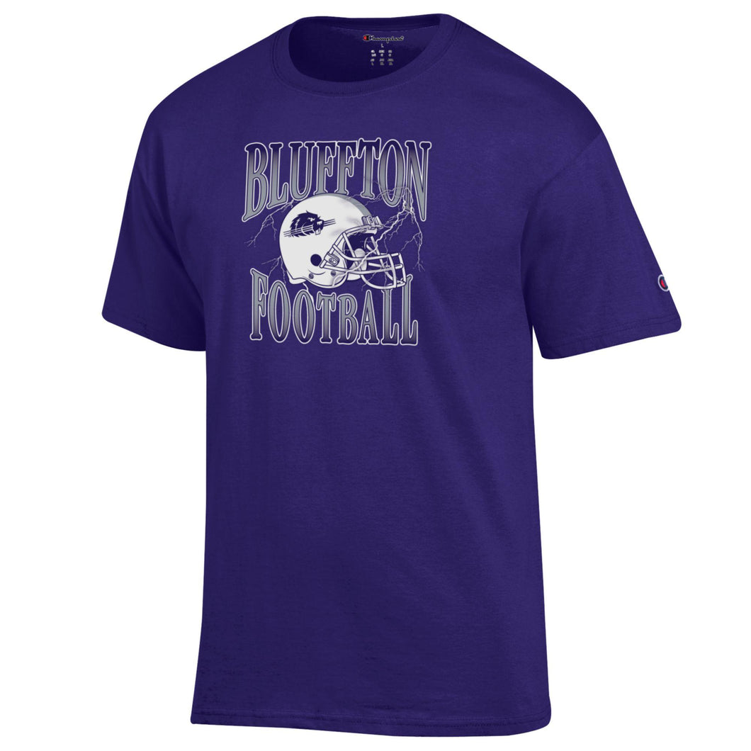Retro Football Tee | Purple