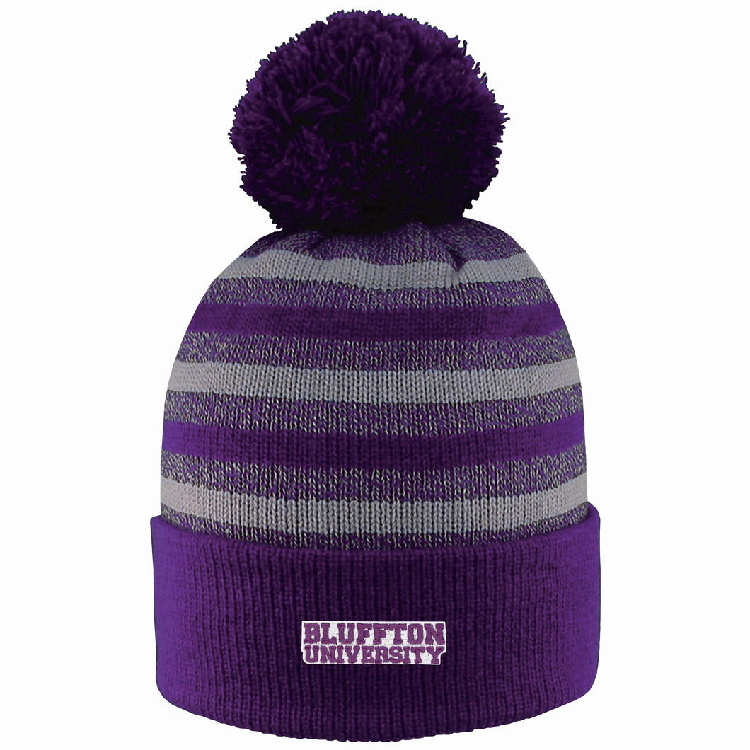 Doc Beanie w/ Pom by LogoFit, Purple