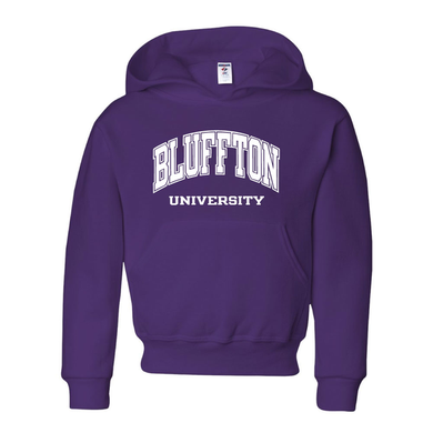 Youth Hooded Sweatshirt, Deep Purple