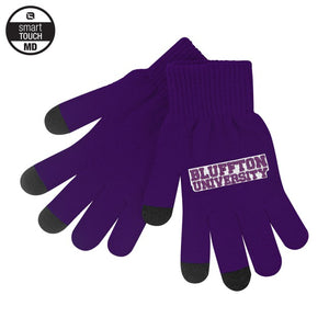 iText Smart Touch Knit Gloves by LogoFit, Purple